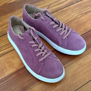 Elegant Mauve Suede Sneakers for Women